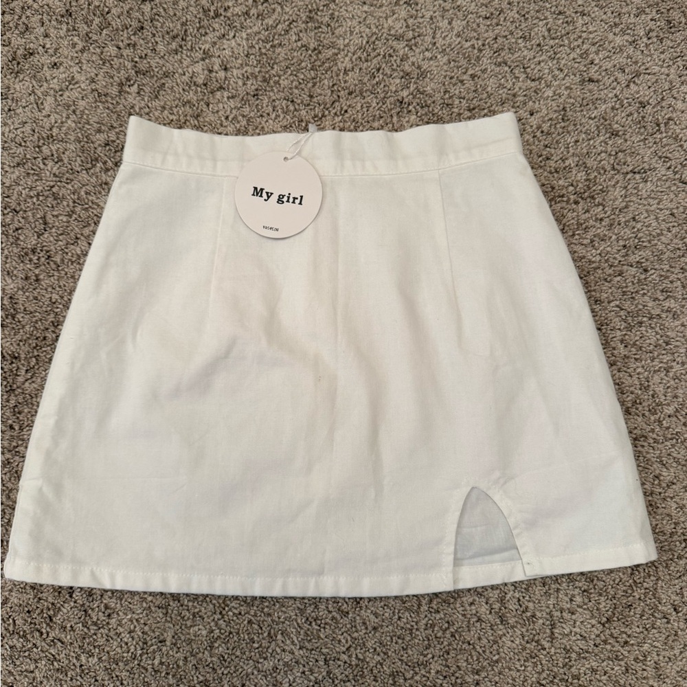 White Mini Skirt